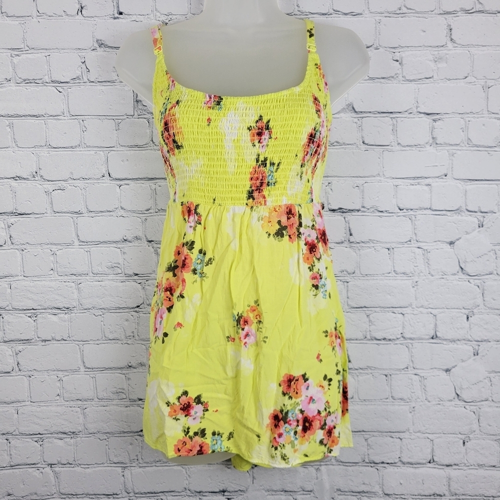Torrid Size 1 Yellow Floral Tank
